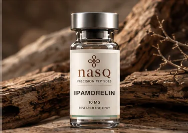 nasQ Ipamorelin research peptide vial