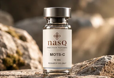 nasQ MOTS-c research peptide vial