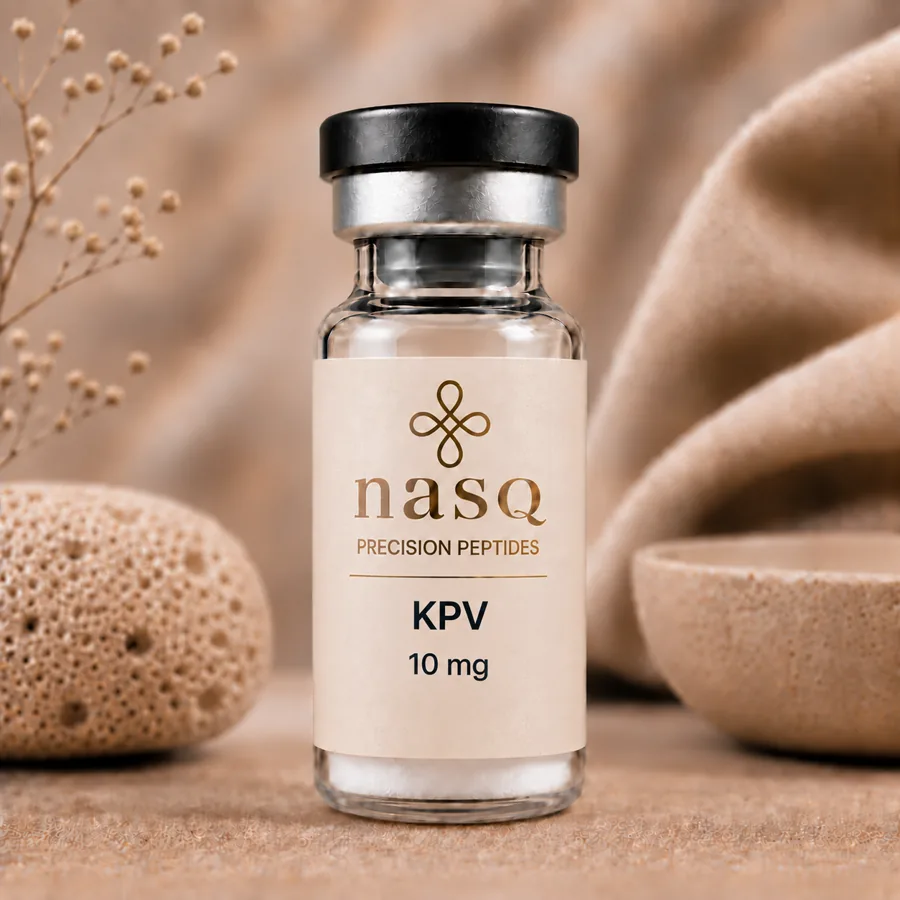nasQ KPV 10 mg research peptide vial